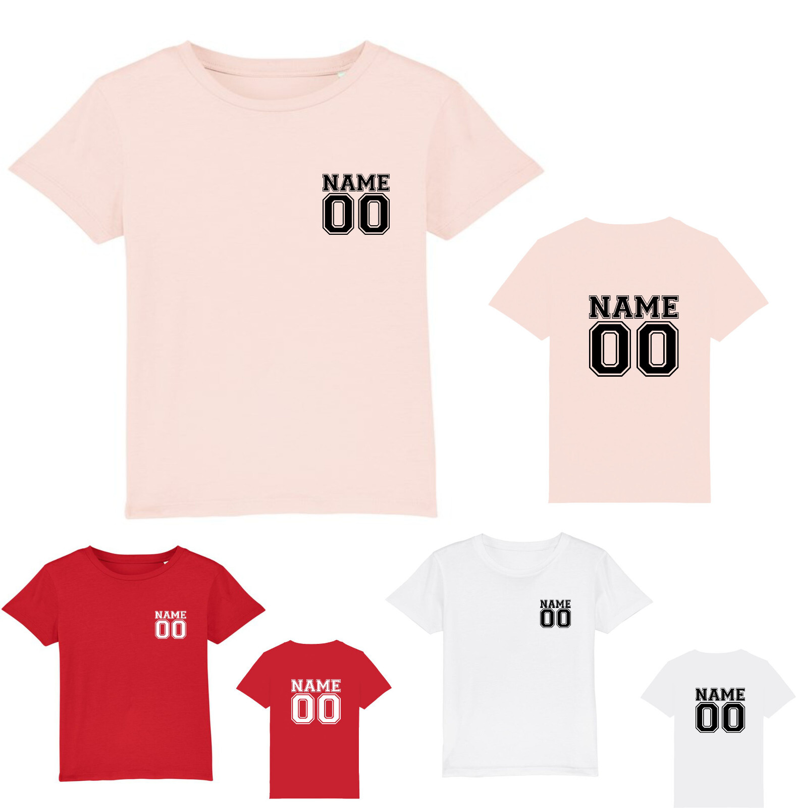 Personalised Football Your Name Number LC Back T-shirt Soccer Front & Back Top gallery