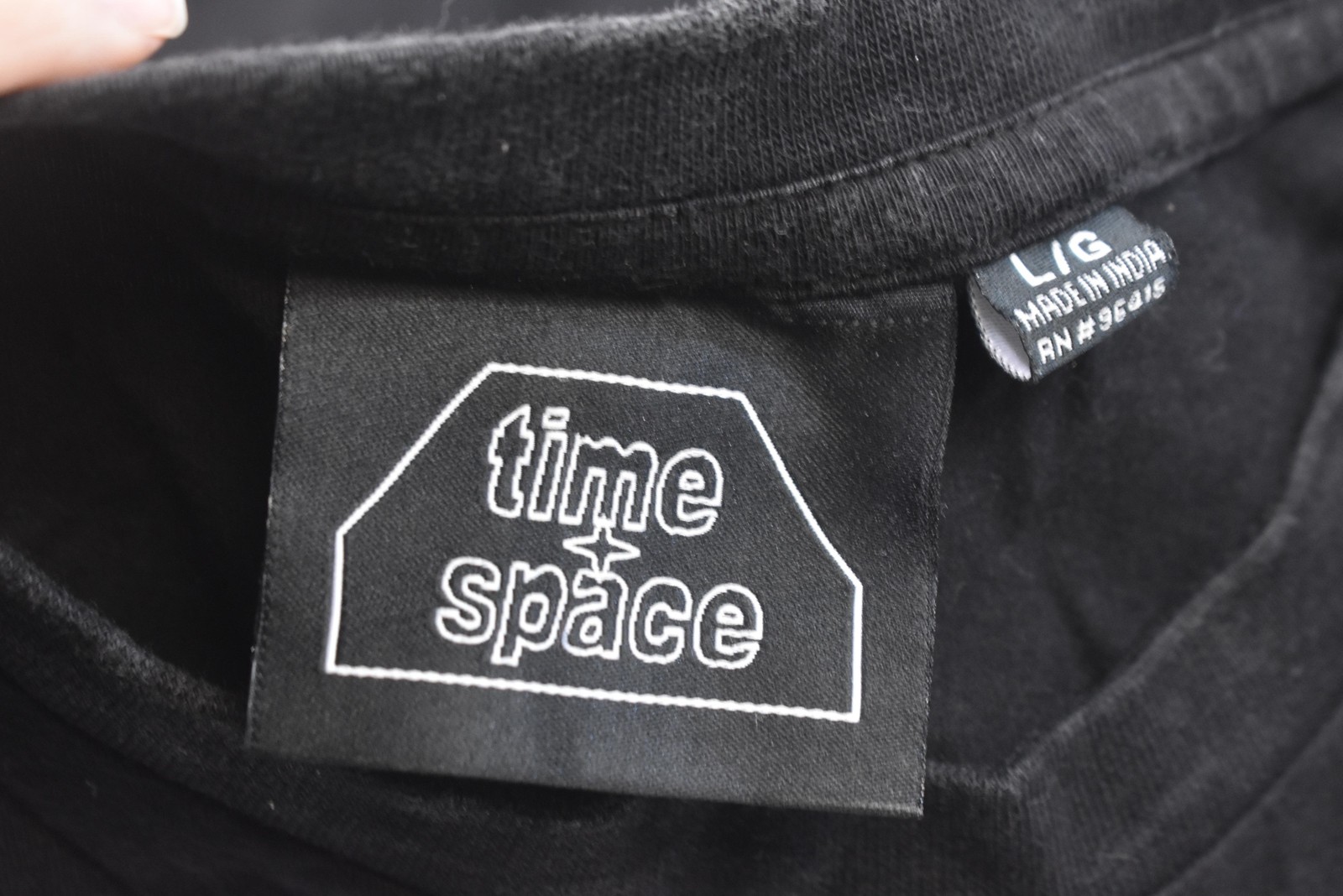 Time Space Shirt Mens Large Black Utility Tactical Chest Pockets Streetwear gallery