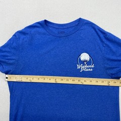 Weekend Plans Golf T Shirt Adult Medium Blue Short Sleeve Golfing Tee