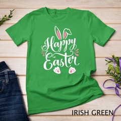 Happy Easter Bunny Rabbit Face Funny Easter Day Women Girls Unisex T-shirt