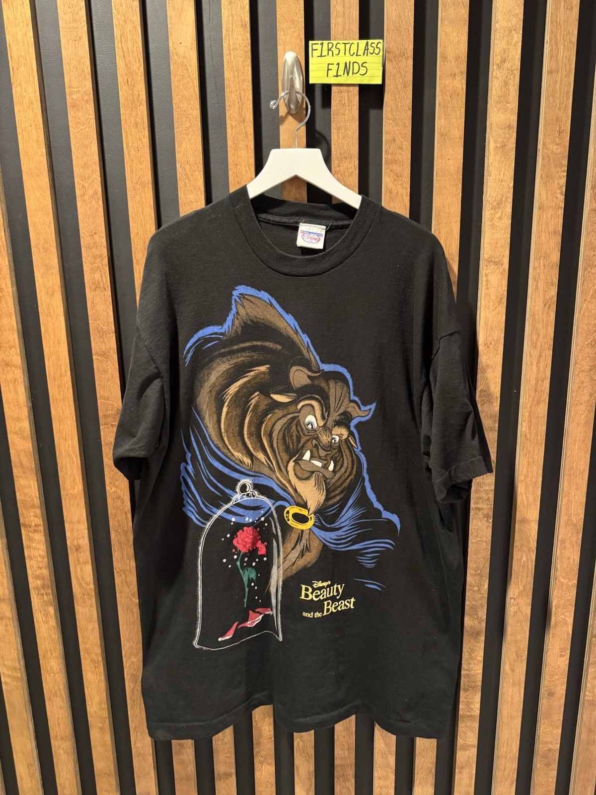 VINTAGE Disney Beauty And The Beast Movie Promo Shirt Size OSFA