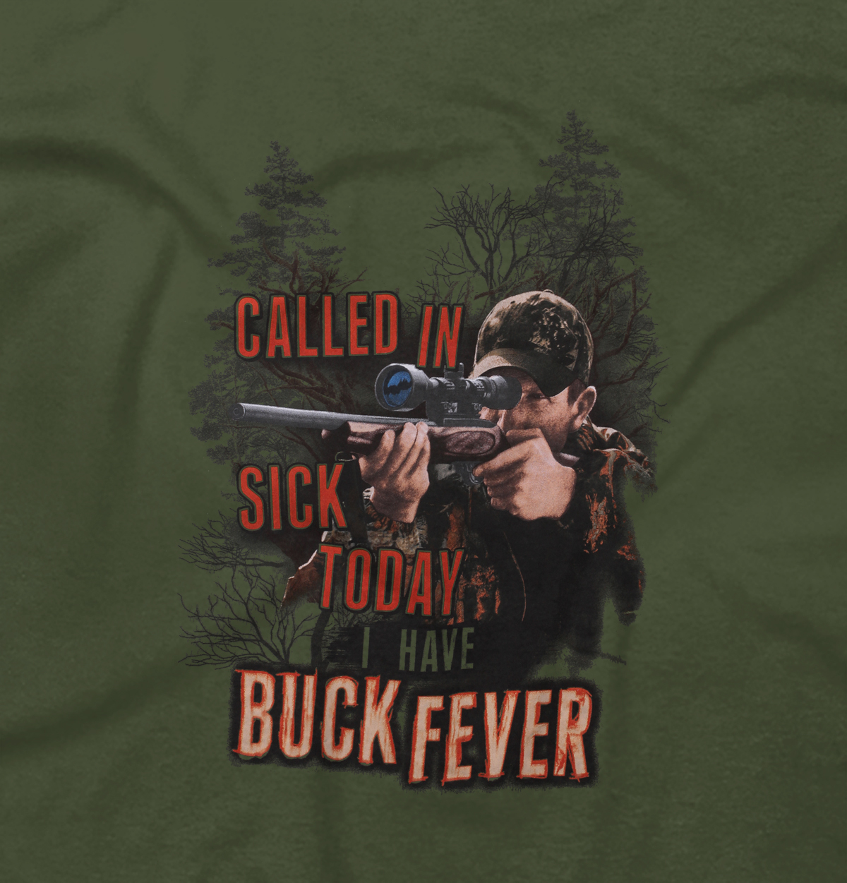 Funny Deer Hunting Buck Fever Hunter Gift Mens Casual Crewneck T Shirts Tees gallery