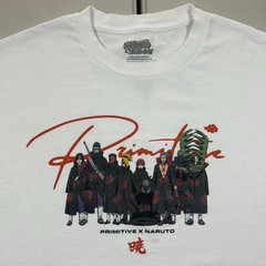 Primitive Skate x Naruto Shippuden Graphic T Shirt Size Large Anime Akatsuki JPN