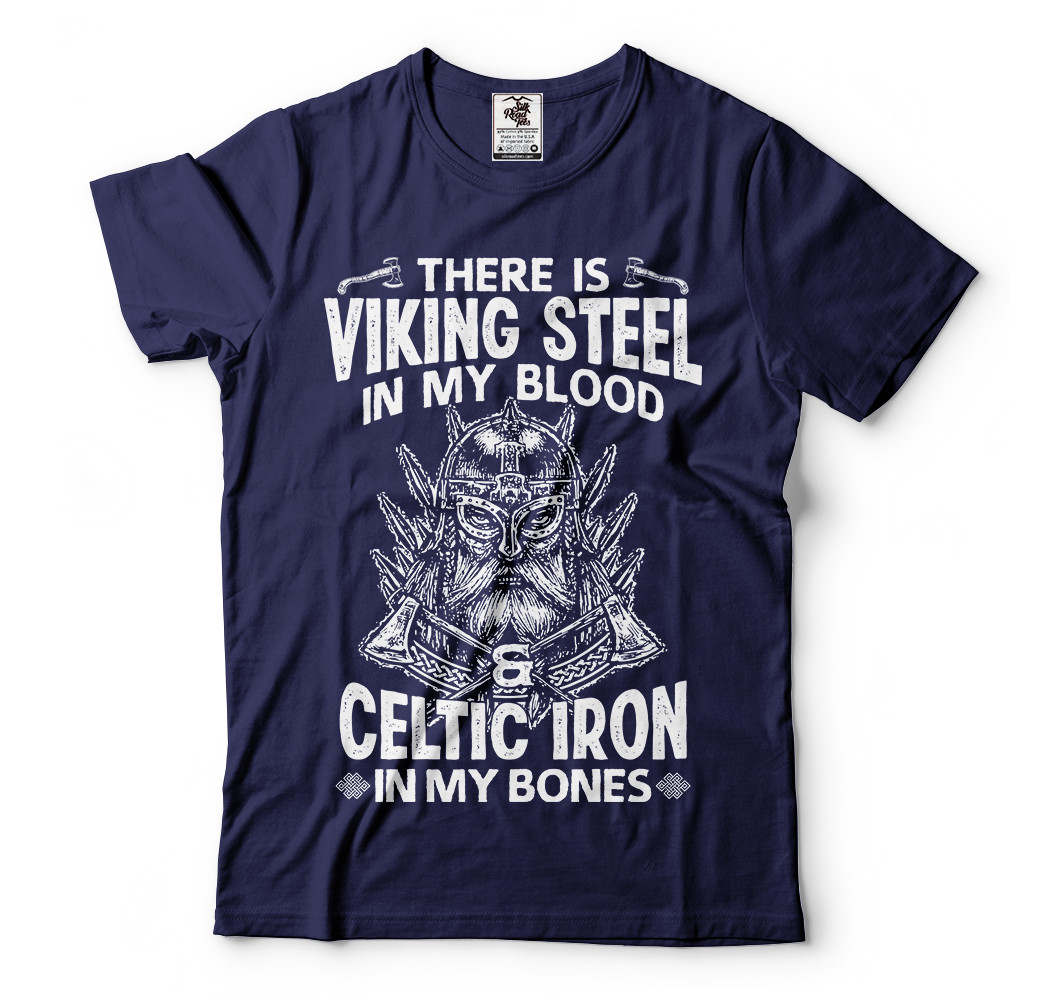Viking Steel Celtic Iron Mens T-shirt Thor Odin Ragnar Nordic Norse Mythology T gallery
