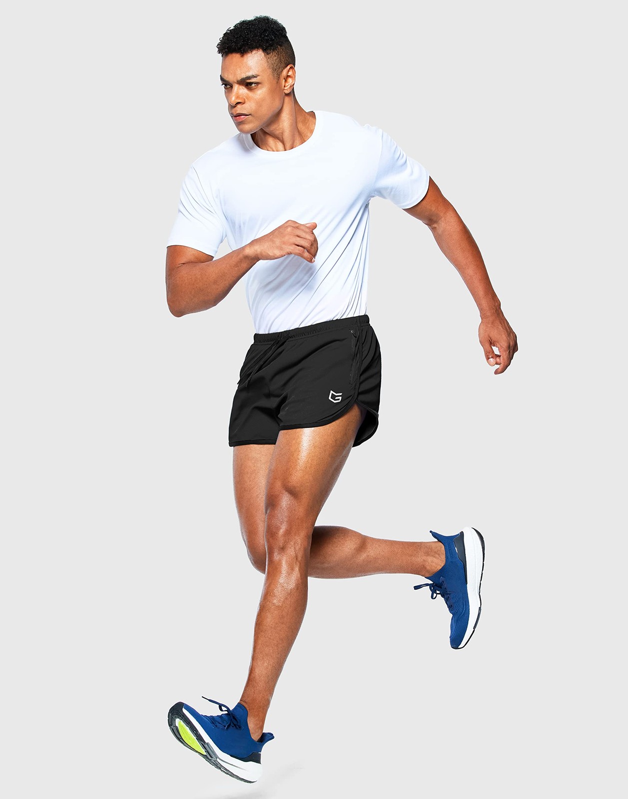 G Gradual Men's Running Shorts 3 Inch Quick Dry Gym Athletic X-Large, Black gallery