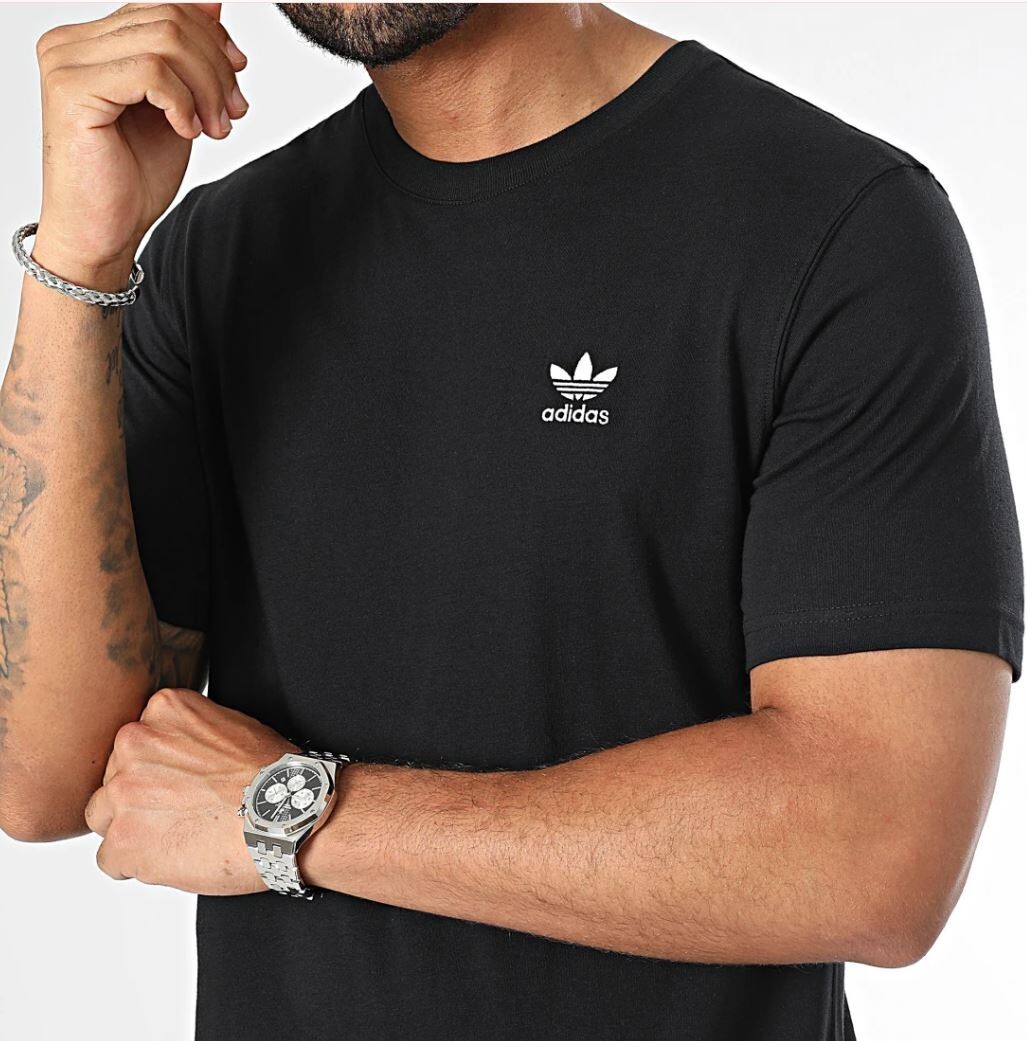 NEW MENS ADIDAS ORIGINALS ESSENTIALS TREFOIL TEE SHIRT~SIZE LARGE #IR9690 gallery