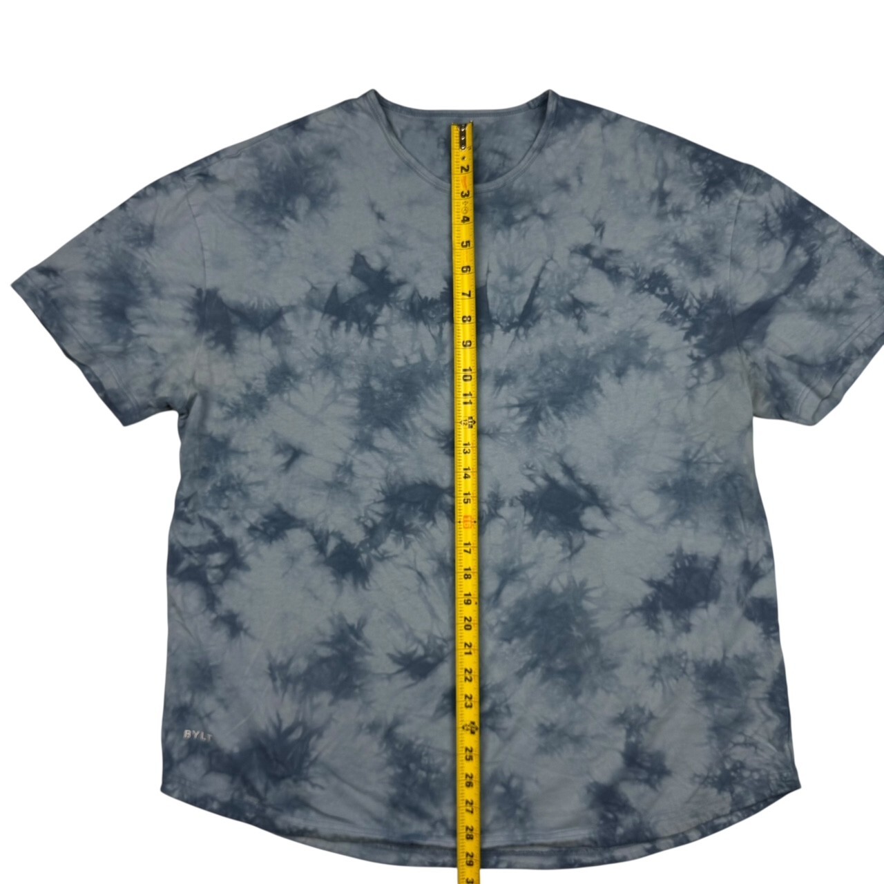 BYLT Men's Drop Cut 100% Cotton S/S T-Shirt Blue Tie Dye • 2XL gallery