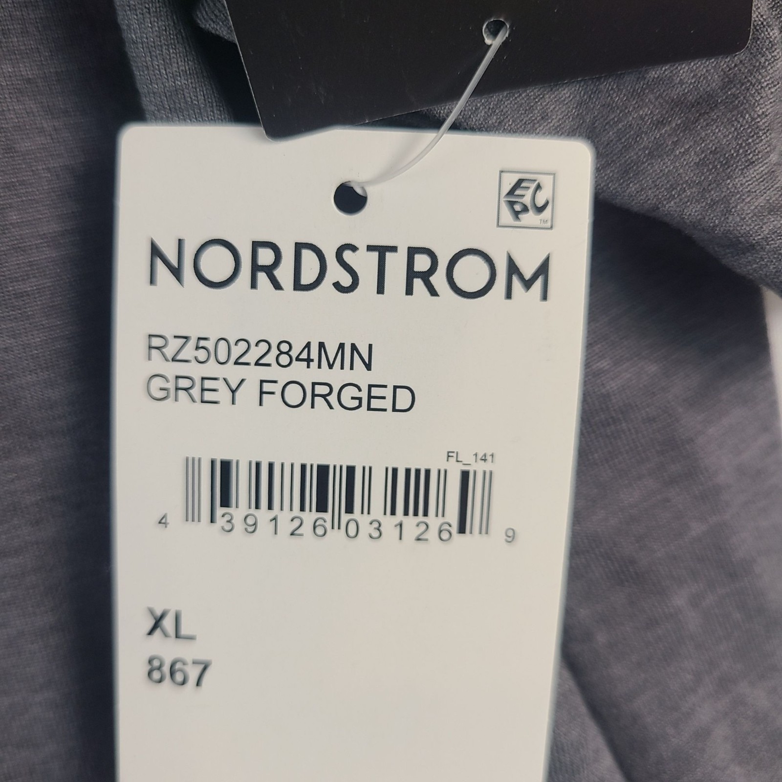 NEW Z By Zella Men's Grey Forged Short Sleeve T-Shirt Sz XL Nordstrom gallery