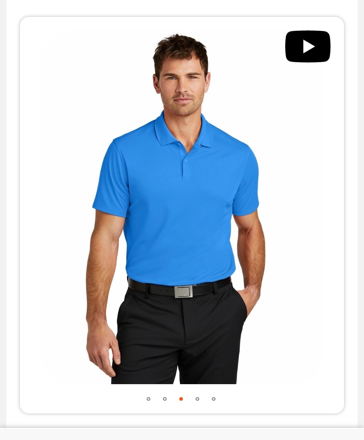 Mens Nike Blue Golf Polo gallery