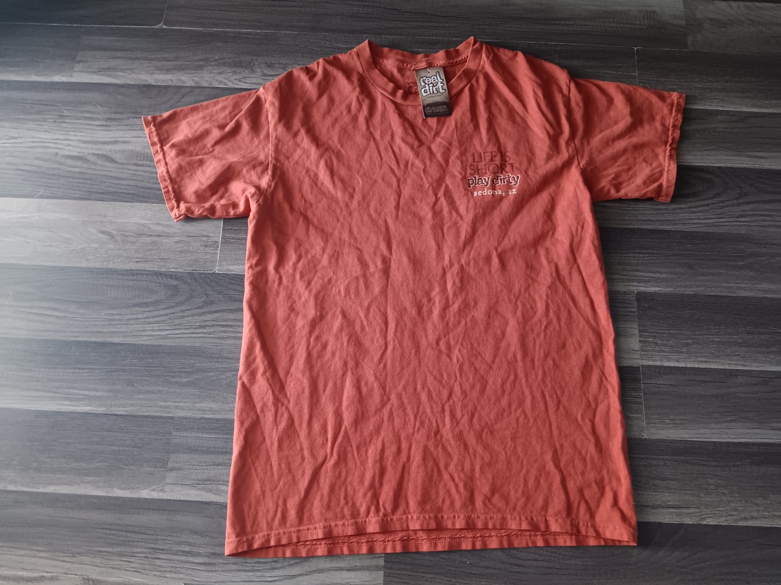 Real dirt life is short play dirty Sedona, AZ Men SZ-medium t Shirt NEW gallery