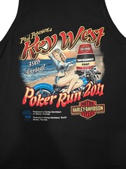 Harley Davidson Key West Poker Run 2011 Tank Top Mens Large Black Biker