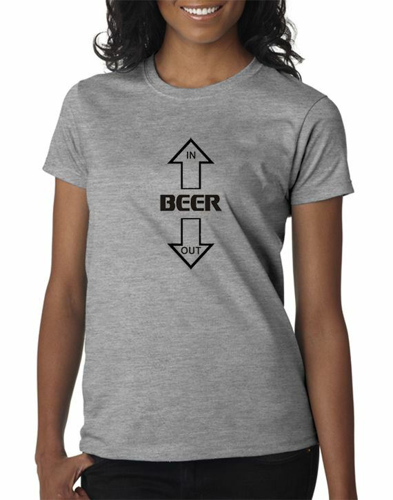 Beer In Beer Out T-shirt Drinking Funny 3 Colors S-3XL gallery