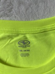 Athletic Works Men’s Acid Yellow Moisture Wicking Tri-Blend T-Shirt Size 3XL NEW