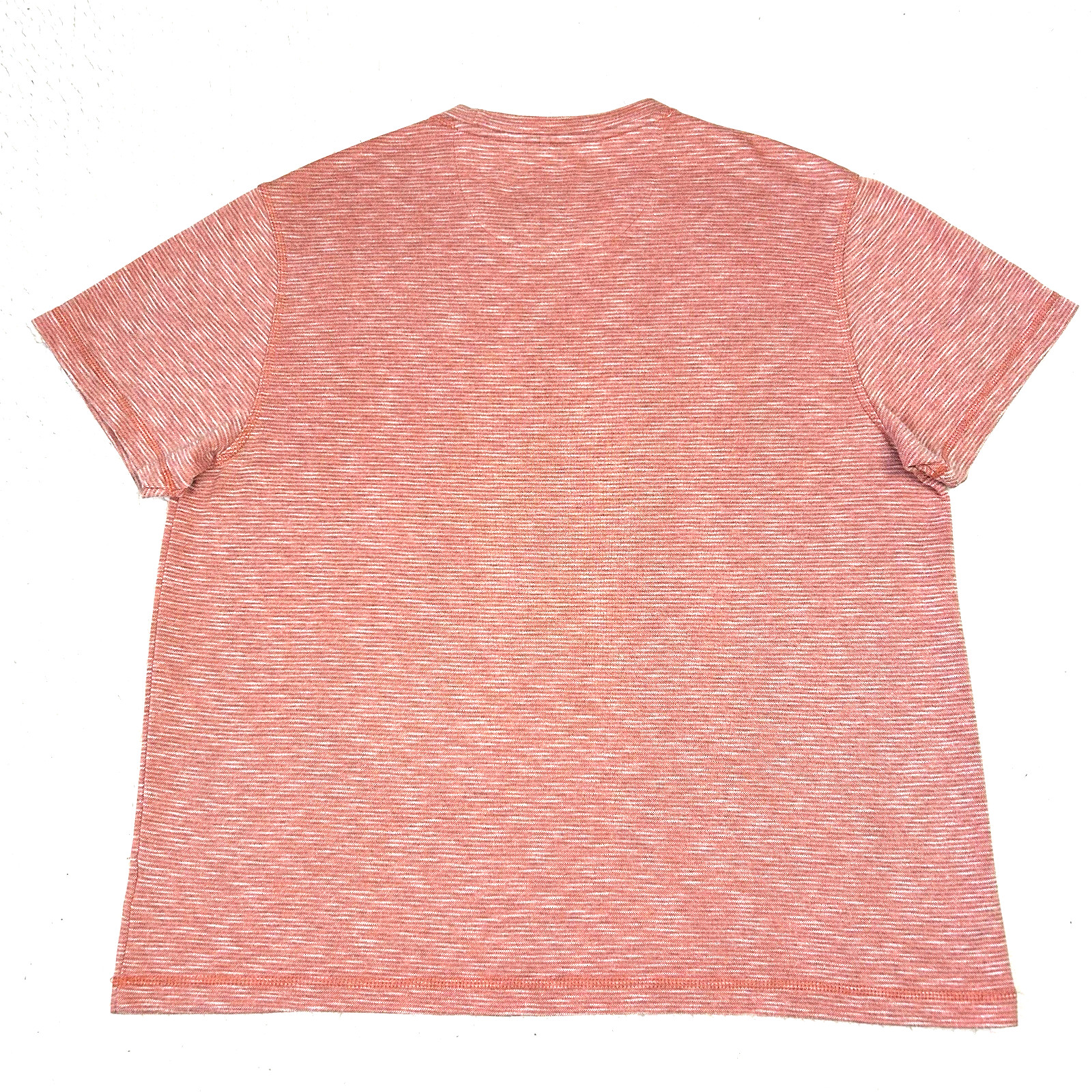 Tasso Elba Island T Shirt Mens XL Rust Striped UPF Sun Protection Rayon Blend gallery
