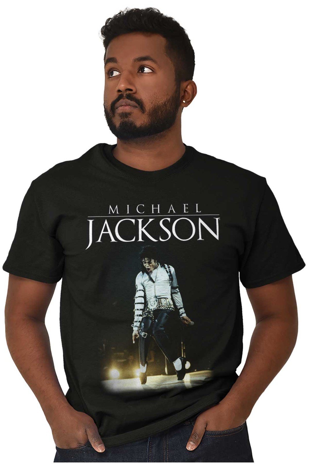 Michael Jackson Bad Tour Toe Stand Dance Womens or Mens Crewneck T Shirt Tee gallery