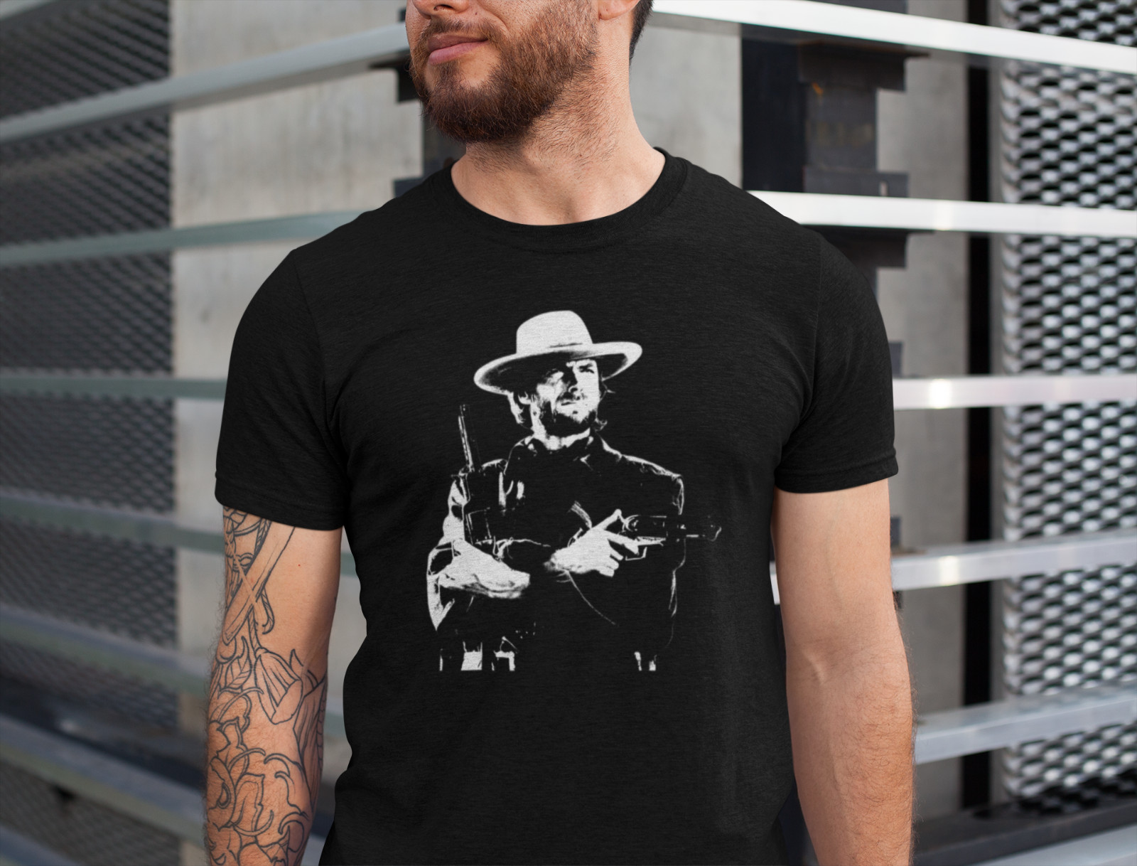 Clint Eastwood The Outlaw Western Cowboy Josey Wales Retro T Shirt Tee Gift New gallery