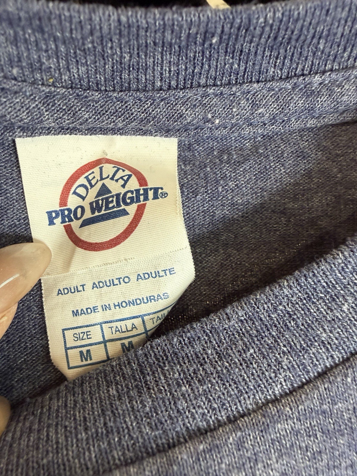 VTG Delta Pro Weight Dolly Parton’s Stampede Blue Graphic Logo Crew Neck Tee M gallery