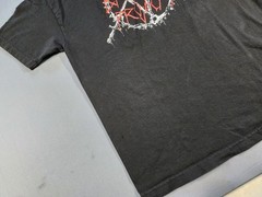 Vtg Brooklyn Projects Slayer Men L Short Sleeve Shirt Rock Band Tee Death Metal