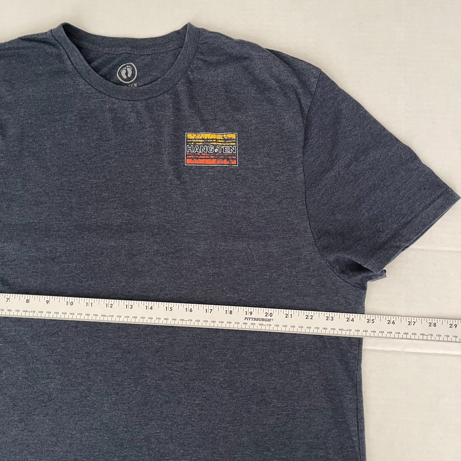 Hang Ten Shirt 2XL Blaue Men’s Surf California Hawaii Florida Distressed gallery
