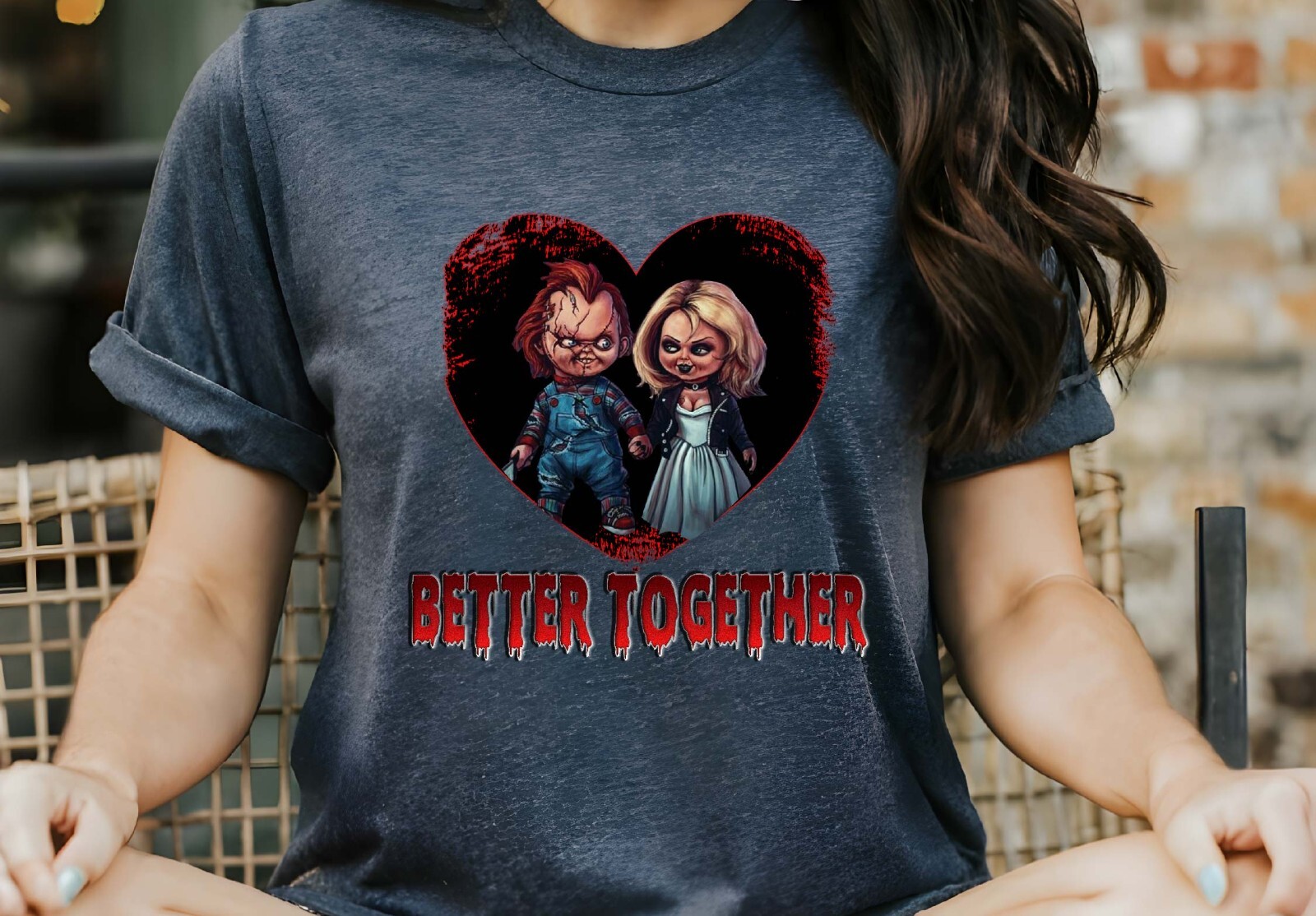 Chucky And Tiffany Valentine's Day T-shirt, Anti Valentine Day tshirt gallery