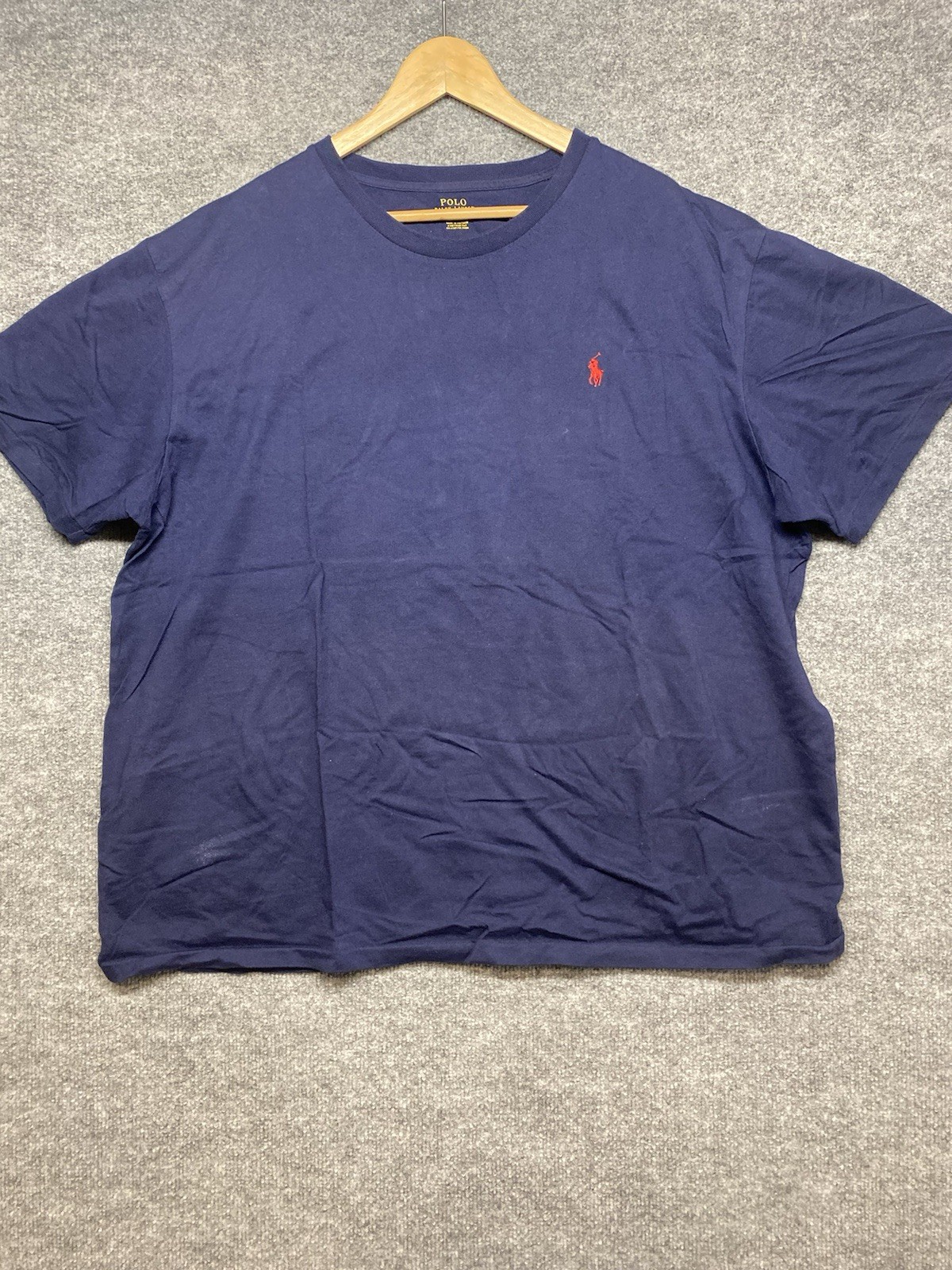Polo Ralph Lauren T Shirt Men XXL Navy Blue Short Sleeve Classic Basic Tee Pony gallery