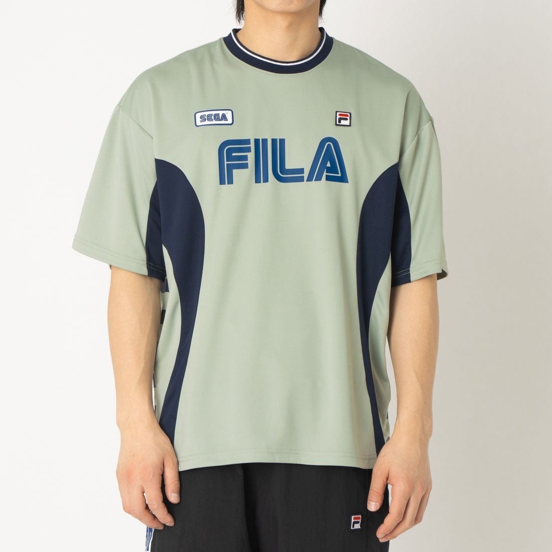 FILA x SEGA TEE Moisture-wicking quick-drying UV protection UnisexKhaki, Black gallery
