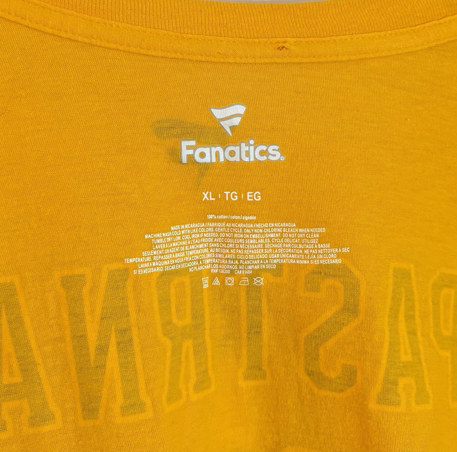 David Pastrnak Boston Bruins #88 Men's Size XL NHL Yellow S/S T-Shirt Tee gallery