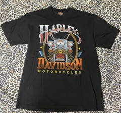 Vintage Harley Davidson tshirt El Paso Texas 90s black biker motorcycle 80s tee