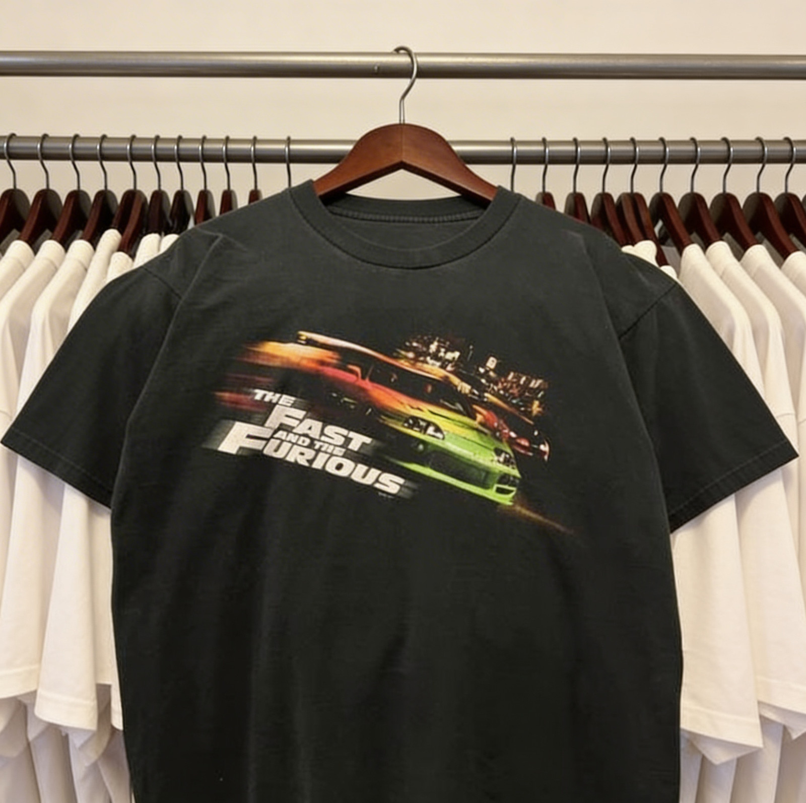 Vintage style The Fast And The Furious Movie short sleeve black shirt gallery