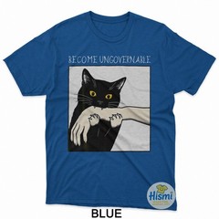 Become Ungovernable – Black Cat Biting Hand Funny Meme T-Shirt