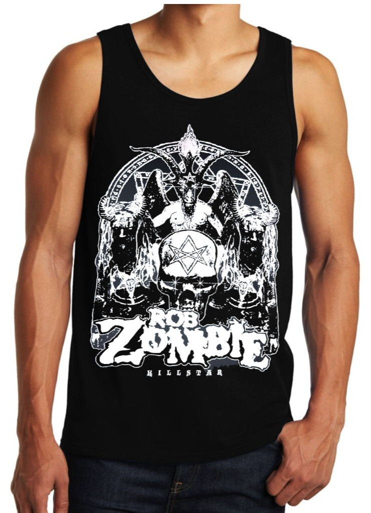 ROB ZOMBIE Kill star Heavy Metal Band Black Tank Top