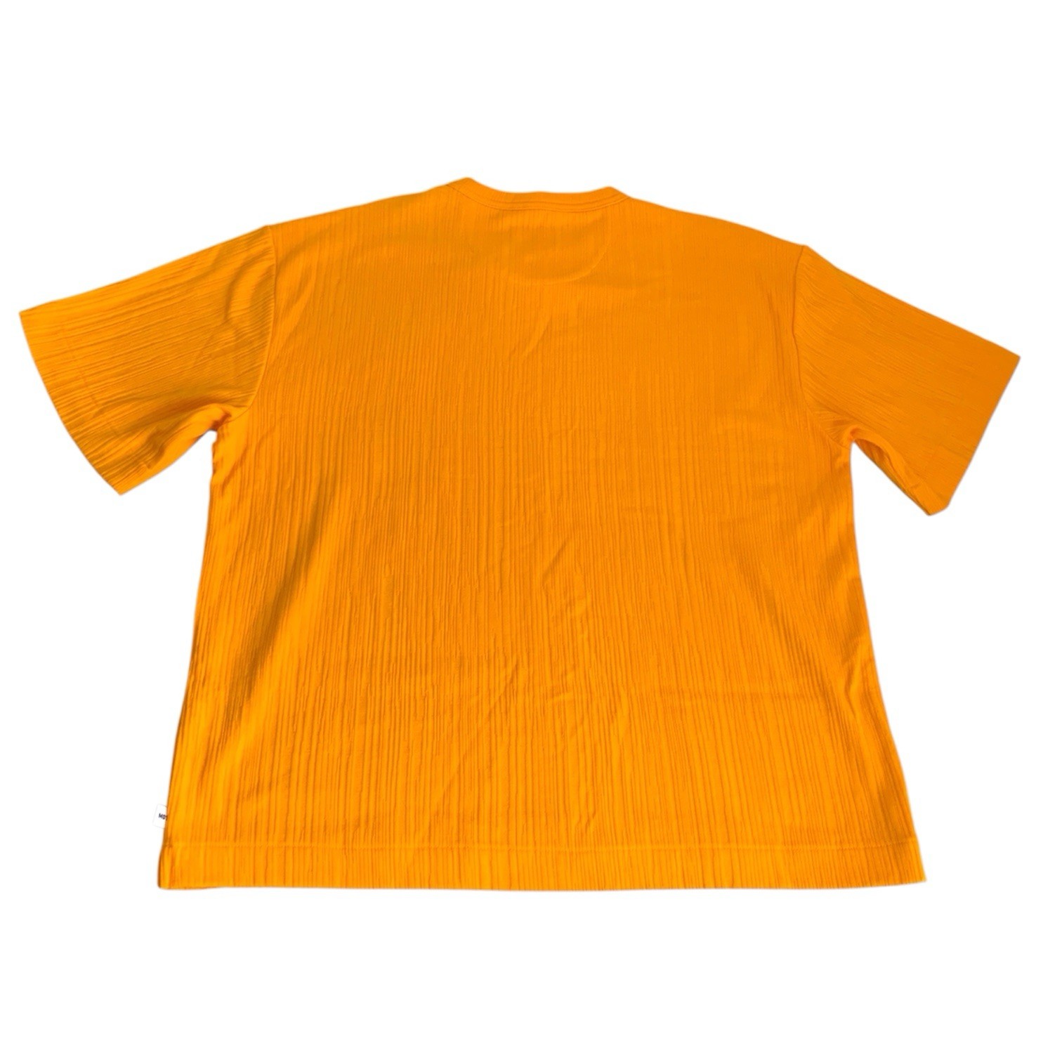 Mode of One Men's Small Textured T-Shirt Short-Sleeve Relaxed-Fit Crinkle Orange gallery