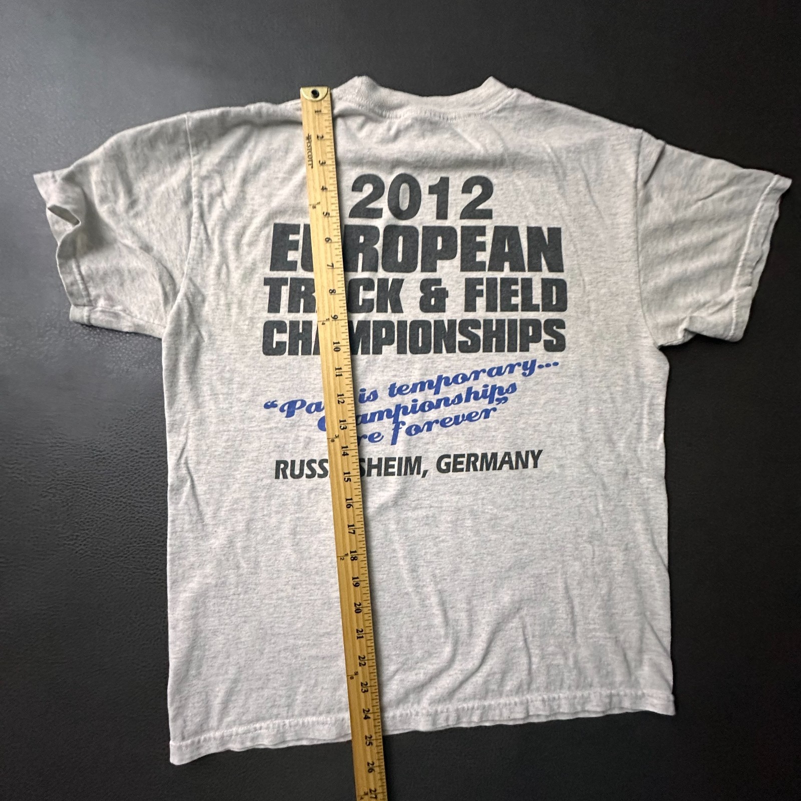 European Track & Field Championships T Shirt Adult Medium Gray Y2k Germany gallery