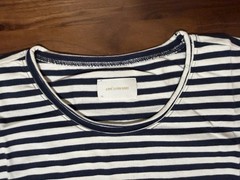 Aime Leon Dore ALD Striped Tee Beach T-Shirt SS25 Queens Navy Blaze Mens Size XL