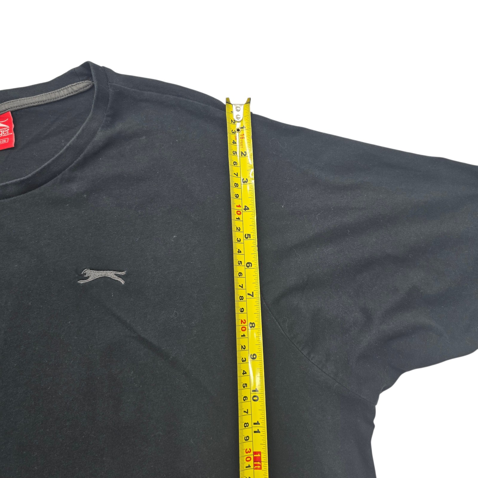 Slazenger Mens Black Graphic Logo T-Shirt 3XL Crew Neck Regular Jersey gallery