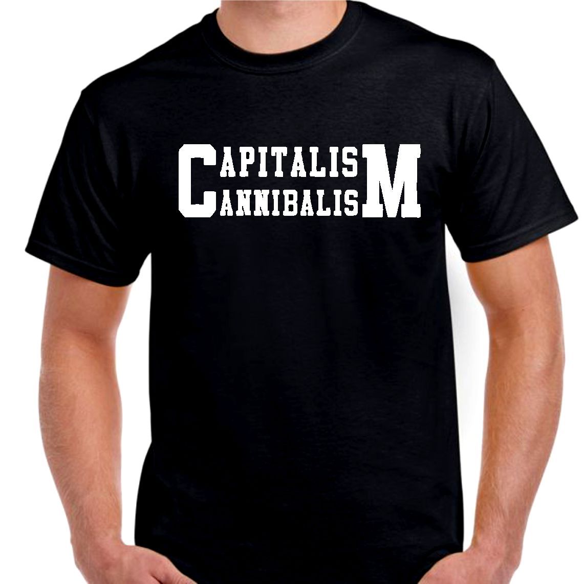 Capitalism Cannibalism T shirt Tee Small- 5XL avail. choose color gallery