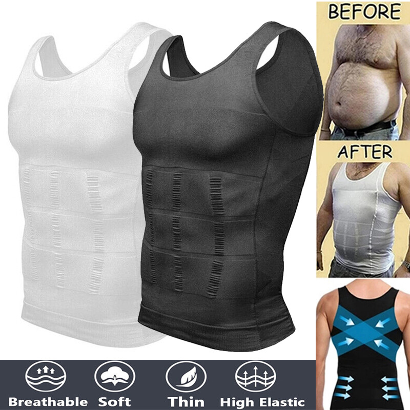 Men's Slimming Vest Abs Abdomen Compression Shirt Workout Tank Tops Body Shaper gallery