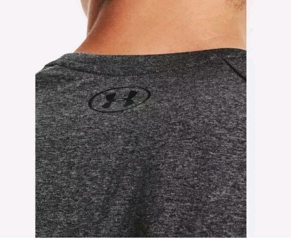 Under Armour Men's Adult Size Small T Shirt, 2.0 Tech Tee 1326413, Charcoal Gray gallery