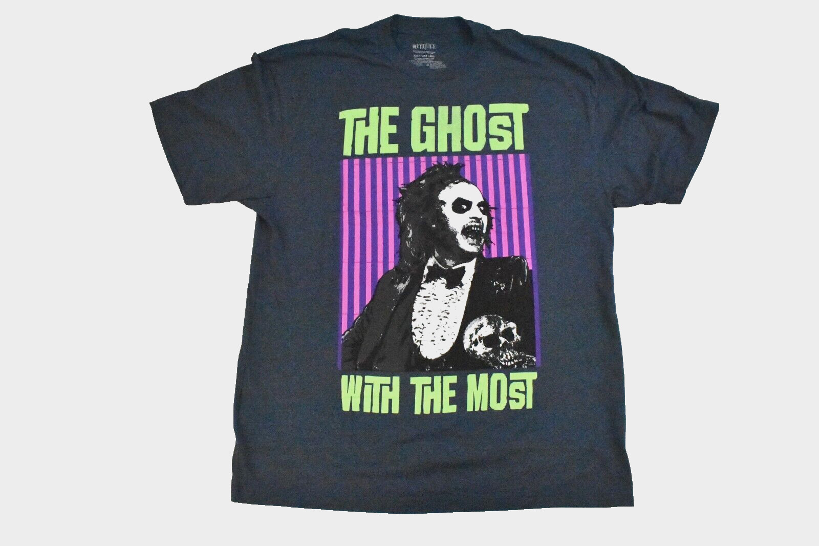 Beetlejuice Mens Big & Tall The Ghost With The Most Shirt New LT-5XLT gallery