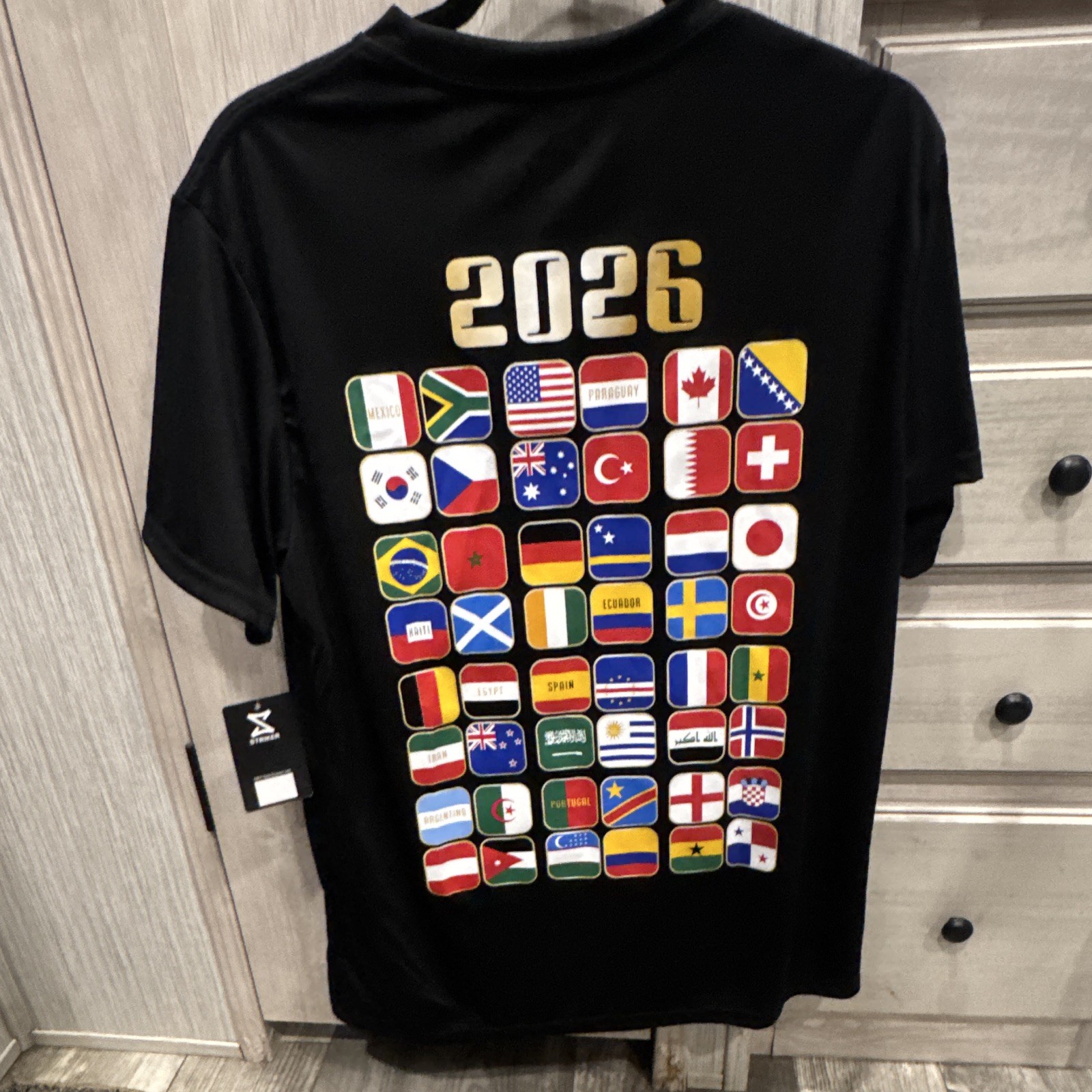 Striker L/G Shirt Men's Large Black Short Sleeve 2026 World Soccer gallery