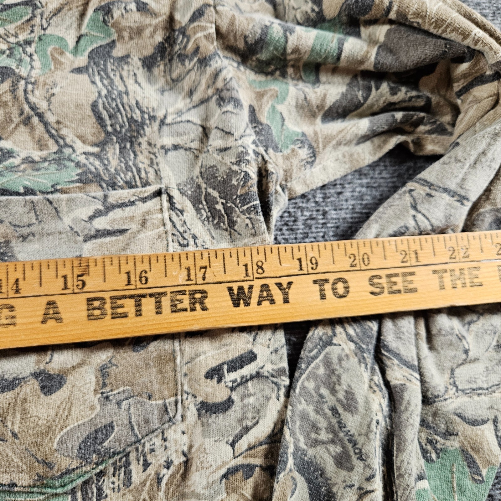 Vintage Spartan Realtree Long Sleeve Camo Pocket Shirt 80s Made In USA Size S gallery