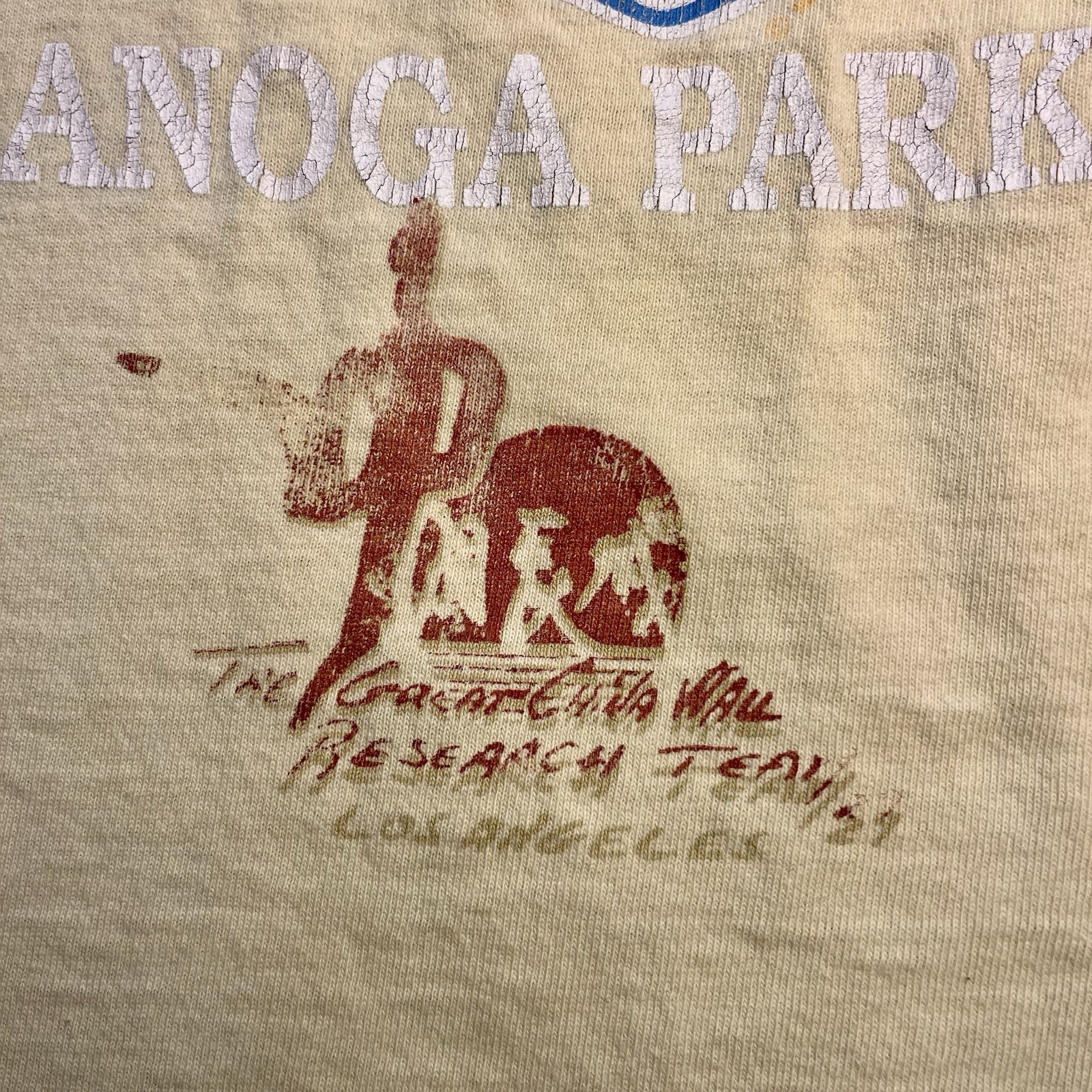 The Great Wall of China Men’s Long Sleeve Cotton T Shirt Used Vintage Good XXXL gallery