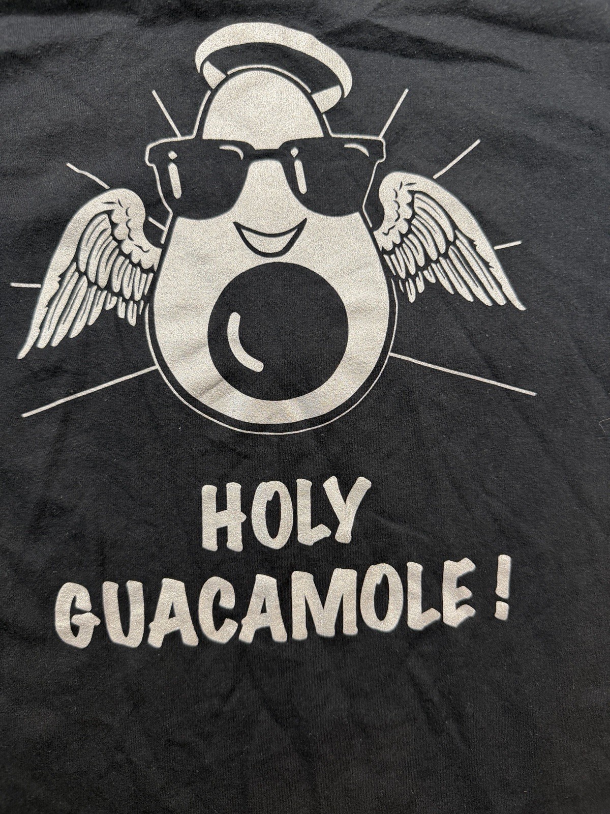 Georgia El Jinete Mexican Restaurant T-Shirt Adult Small Black Holy Guacamole