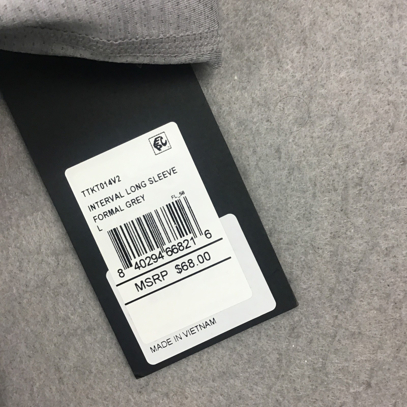 Ten Thousand Shirt Men Large Formal Gray Tee Long Sleeve Pullover Breathable L gallery