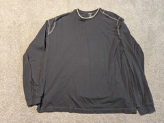 Kuhl Shirt Mens XXL Gray Wildfibre Long Sleeve Organic Cotton Zip Pocket