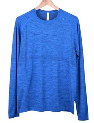 Lululemon Metal Vent Tech Long Sleeve Blue Lightweight Raglan T Shirt Sz L