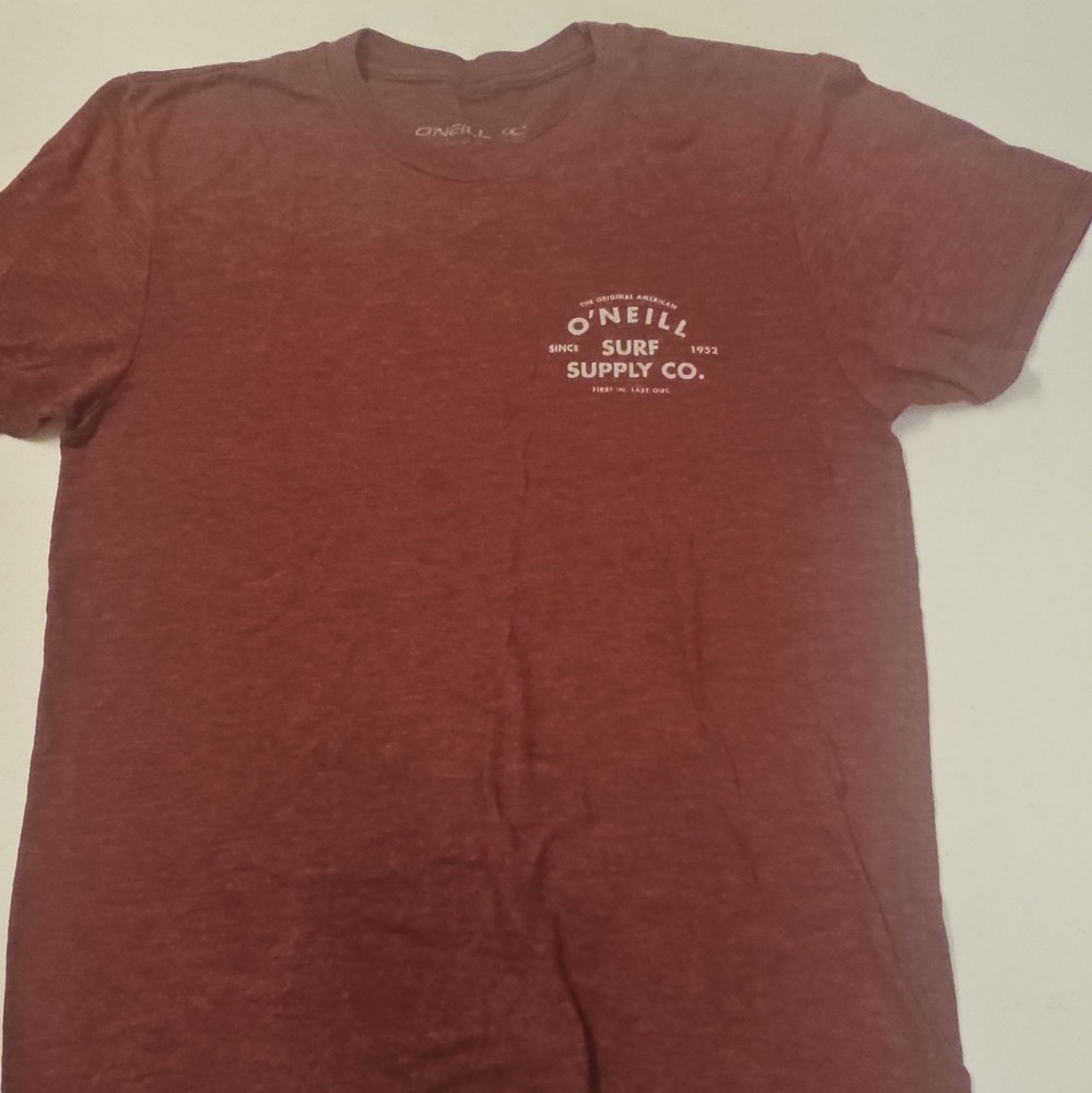 O’Neill Premium Tee Men’s M Red Surf Graphic Print Logo Crew Neck T-Shirt