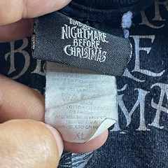 Tim Burton’s The Nightmare Before Christmas Movie T-Shirt 2000s Size XL