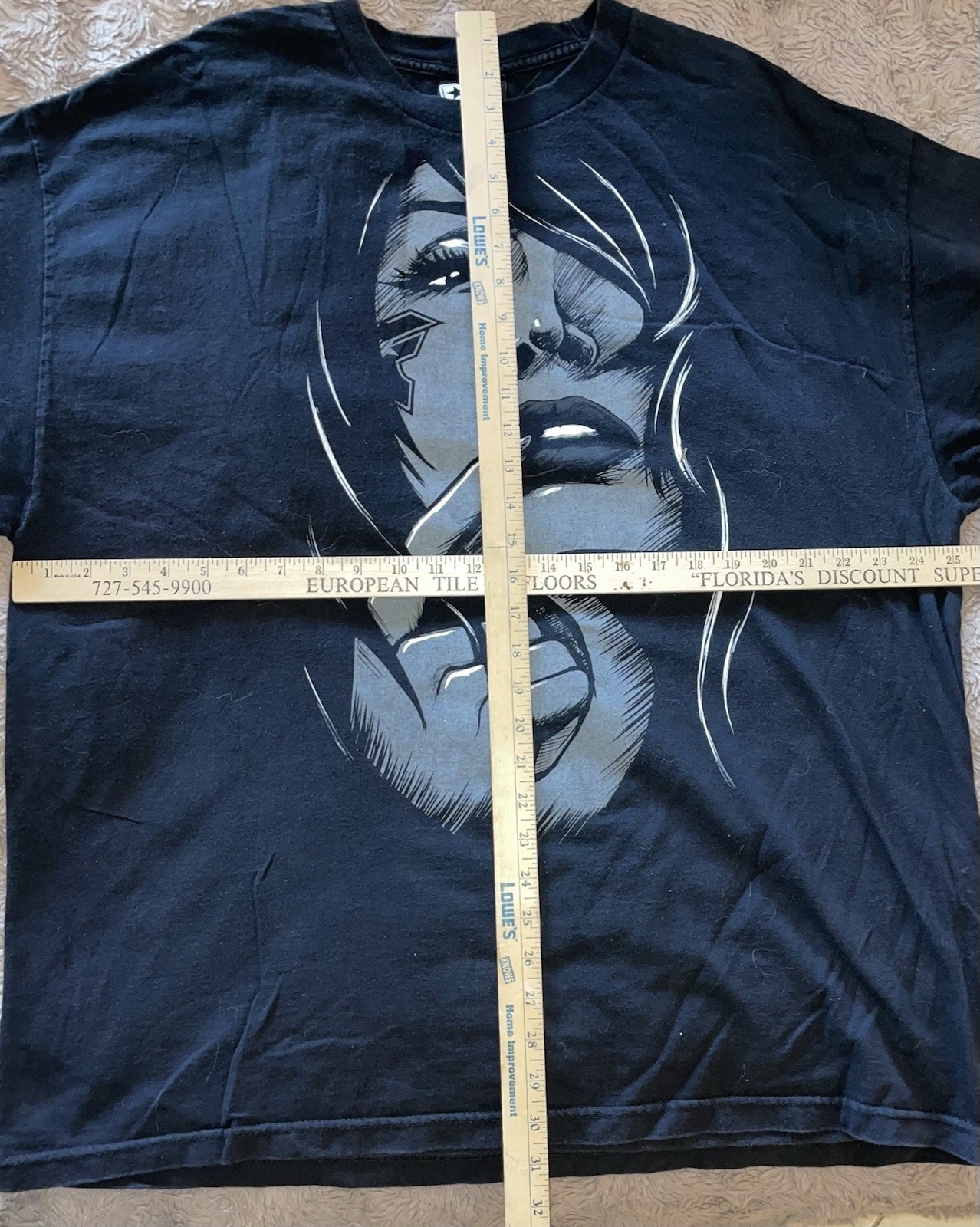FAMOUS Stars & Straps Sexy Woman Face Logo Tattoo XXL Black MINT Rare gallery