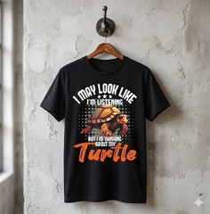 I’m Thinking About My Turtle – Beach Nature Wildlife Lover T-Shirt – H076